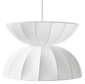 Závesná lampa biela umelý hodváb na strop moderný štýl obývacia izba jedáleň spálňa