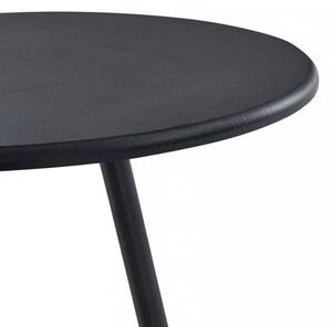 Barový stôl Ø 60cm Dekorhome Čierna