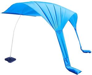 FlexiFit - Plážový stan so základňou - modrá - 194x48 cm