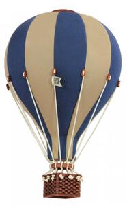Super balloon Dekoračný teplovzdušný balón - modrá/krémová - S-28cm x 16cm