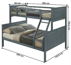 Rozložiteľná poschodová posteľ NEVIL Tempo Kondela