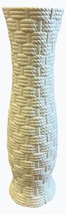 Váza keramická so strieborným ornamentom