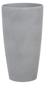Kvetináč sivý 31 x 31 x 58 cm vysoký kvetináč moderný minimalistický črepník vonkajšie izbové doplnky