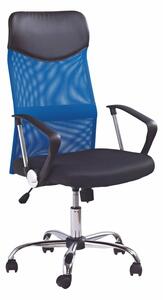 Kancelárska otočná stolička VIRE - látka, sieť, viac farieb Modrá