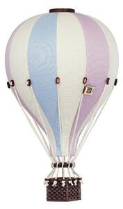 Super balloon Dekoračný teplovzdušný balón - ružová/modrá - L-50cm x 30cm