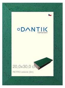 DANTIK rám na obraz 20x30 | RETRO zelená (Sklo Čiré)