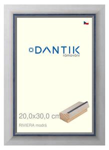 DANTIK rám na obraz 20x30 | RIVIERA modrá (Sklo Čiré)