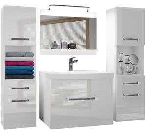 Kúpeľňový nábytok Belini Premium Full Version biely lesk + umývadlo + zrkadlo + LED osvetlenie Glamour 100 Výrobca