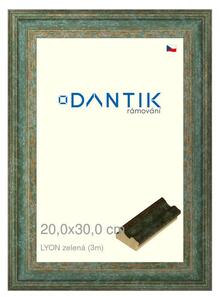 DANTIK rám na obraz 20x30 | LYON zelená (Sklo Čiré)