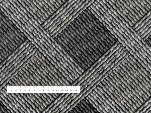 PVC obrus Sivý pletený vzor PV-072 - metráž š. 140 cm