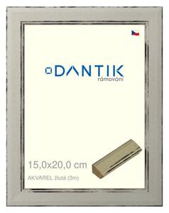 DANTIK rám na obraz 15x20 | AKVAREL žlutá (Sklo Čiré)
