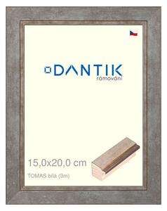 DANTIK rám na obraz 15x20 | TOMAS bílá (Sklo Čiré)