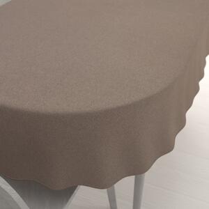 Biante Dekoračný oválny obrus BKR-502 Svetlo hnedý režný 60x100 cm