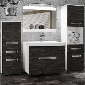 Kúpeľňový nábytok Belini Premium Full Version eben kráľovský + umývadlo + zrkadlo + LED osvetlenie Glamour 78