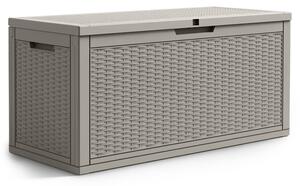 Záhradný úložny box sivý 340 L