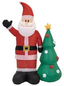 Nafukovací Santa Claus s vianočným stromčekom 210 cm
