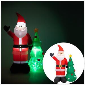Nafukovací Santa Claus s vianočným stromčekom 210 cm