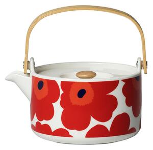Marimekko Kanvica Oiva Unikko 0,7l, červeno-biela