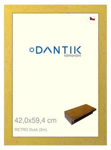 DANTIK rám na obraz 42x59,4 | RETRO žlutá (Plexi Čiré)