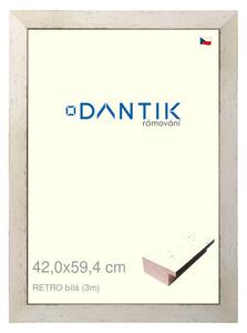 DANTIK rám na obraz 42x59,4 | RETRO bílá (Plexi Čiré)
