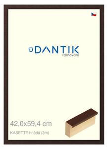 DANTIK rám na obraz 42x59,4 | KASSETTE hnědá (Plexi Čiré)
