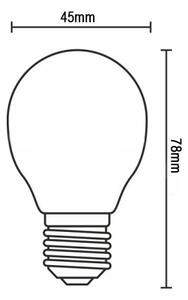 LED Žiarovka FILAMENT G45 E14/6W/230V 4000K