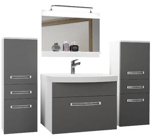 Kúpeľňový nábytok Belini Premium Full Version šedý mat + umývadlo + zrkadlo + LED osvetlenie Glamour 60 Výrobca