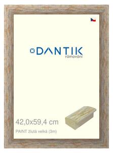 DANTIK rám na obraz 42x59,4 | PAINT žlutá velká (Plexi Čiré)