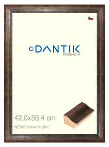DANTIK rám na obraz 42x59,4 | NEVIS červená (Plexi Čiré)