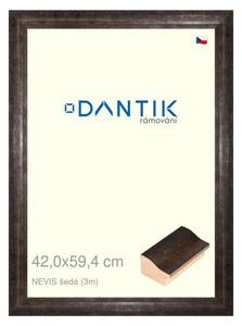 DANTIK rám na obraz 42x59,4 | NEVIS šedá (Plexi Čiré)