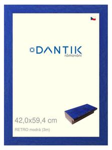 DANTIK rám na obraz 42x59,4 | RETRO modrá (Plexi Čiré)