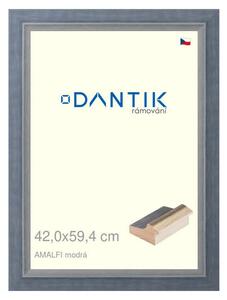 DANTIK rám na obraz 42x59,4 | AMALFI modrá (Plexi Čiré)