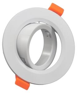 Rámček pre podhľadové svietidlo GU10, priemer 9 cm, biely