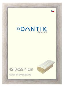 DANTIK rám na obraz 42x59,4 | PAINT bílá velká (Plexi Čiré)