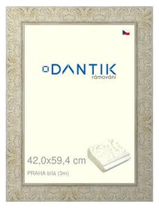 DANTIK rám na obraz 42x59,4 | PRAHA Bílá (Plexi Čiré)