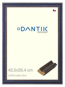 DANTIK rám na obraz 42x59,4 | LYON modrá (Plexi Čiré)