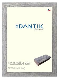 DANTIK rám na obraz 42x59,4 | RETRO šedá (Plexi Čiré)