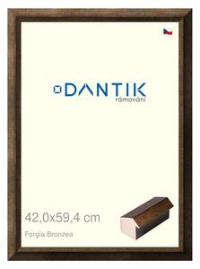DANTIK rám na obraz 42x59,4 | Forgia Bronzea (Plexi Čiré)