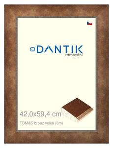 DANTIK rám na obraz 42x59,4 | TOMAS bronz velká (Plexi Čiré)
