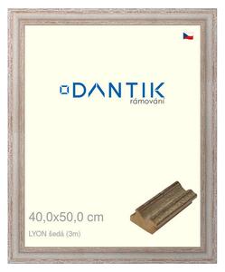 DANTIK rám na obraz 40x50 | LYON šedá (Plexi Čiré)