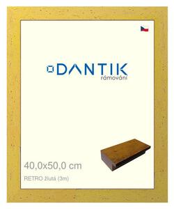 DANTIK rám na obraz 40x50 | RETRO žlutá (Plexi Čiré)