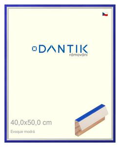 DANTIK rám na obraz 40x50 | EVOQUE modrá (Plexi Čiré)