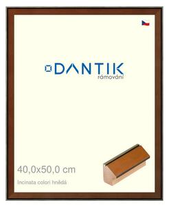 DANTIK rám na obraz 40x50 | INCLINATA colori hnědá (Plexi Čiré)