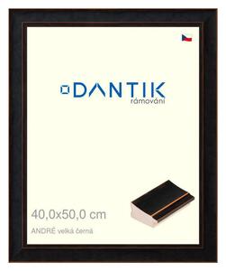 DANTIK rám na obraz 40x50 | ANDRÉ velká černá (Plexi Čiré)