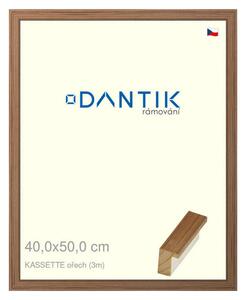 DANTIK rám na obraz 40x50 | KASSETTE ořech (Plexi Čiré)