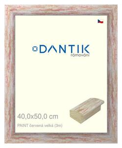 DANTIK rám na obraz 40x50 | PAINT červená velká (Plexi Čiré)