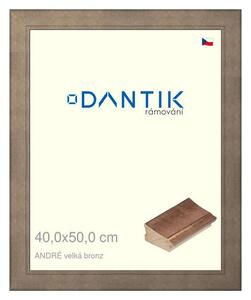 DANTIK rám na obraz 40x50 | ANDRÉ velká bronz (Plexi Čiré)