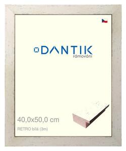 DANTIK rám na obraz 40x50 | RETRO bílá (Plexi Čiré)