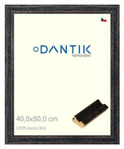 DANTIK rám na obraz 40x50 | LYON černá (Plexi Čiré)