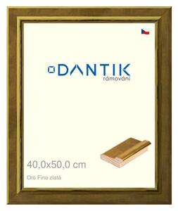 DANTIK rám na obraz 40x50 | Oro Fino zlatá (Plexi Čiré)